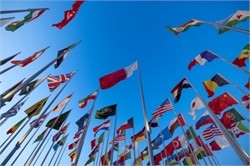 Flags from the UN